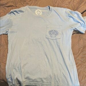 Men's Light Blue Graphic T-Shirt